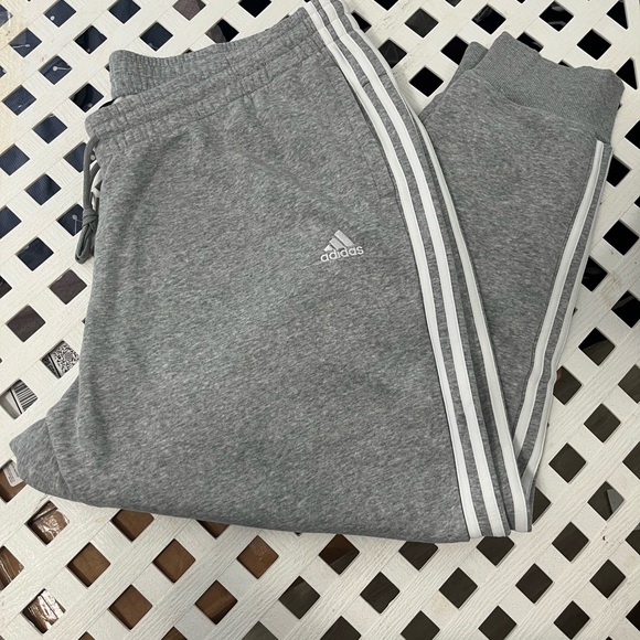 Adidas Essentials 3-Stripes Fleece Pants - 4X - New - Picture 1 of 8